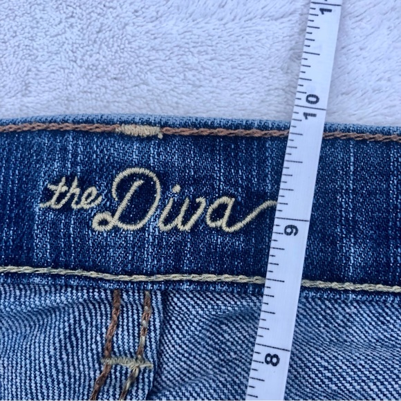 Old Navy Diva Jeans Sz. 1 Regular Denim Navy Blue Straight Stretch - Picture 3 of 9